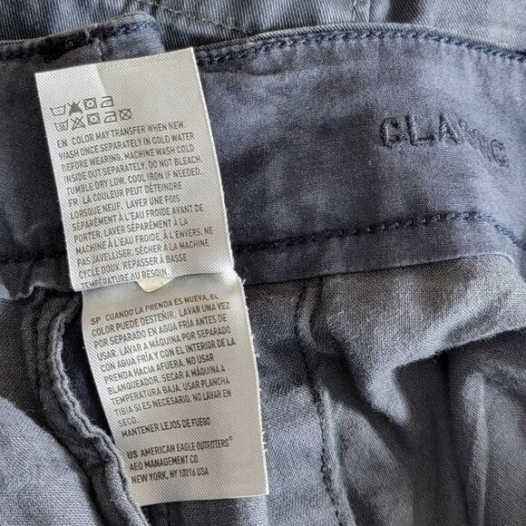 American Eagle Shorts Mens 28 Navy Blue Next Level Flex Classic Stretch Chino - Picture 9 of 10